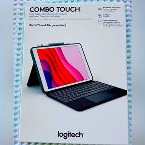 Logitech Combo Touch made for iPad ( 7th,8th generation) used once.